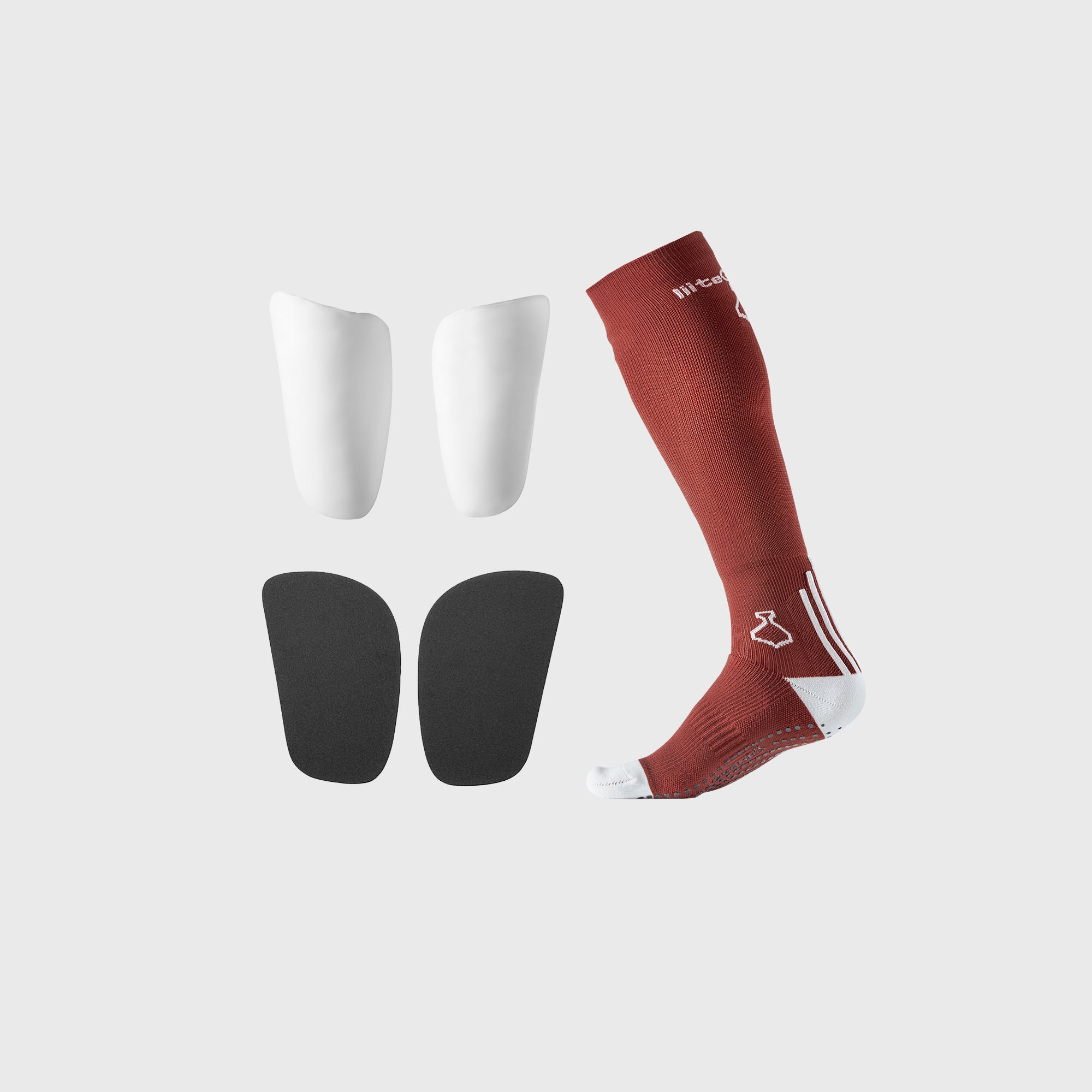 liiteGuard PERFORMANCE FOOTBALL - KIT Lange strømper Dark red