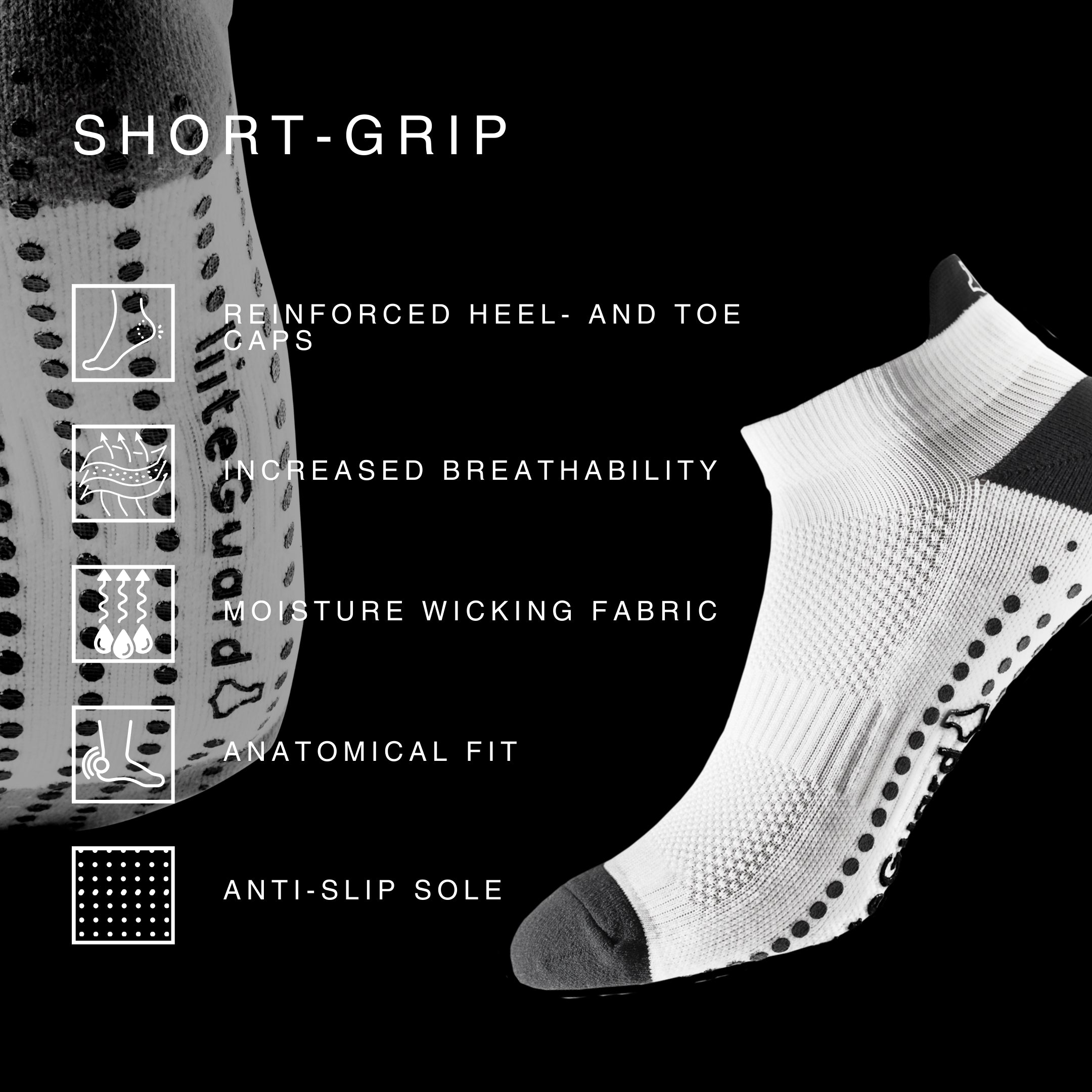 liiteGuard SHORT-GRIP SOCK Korte strømper Pink